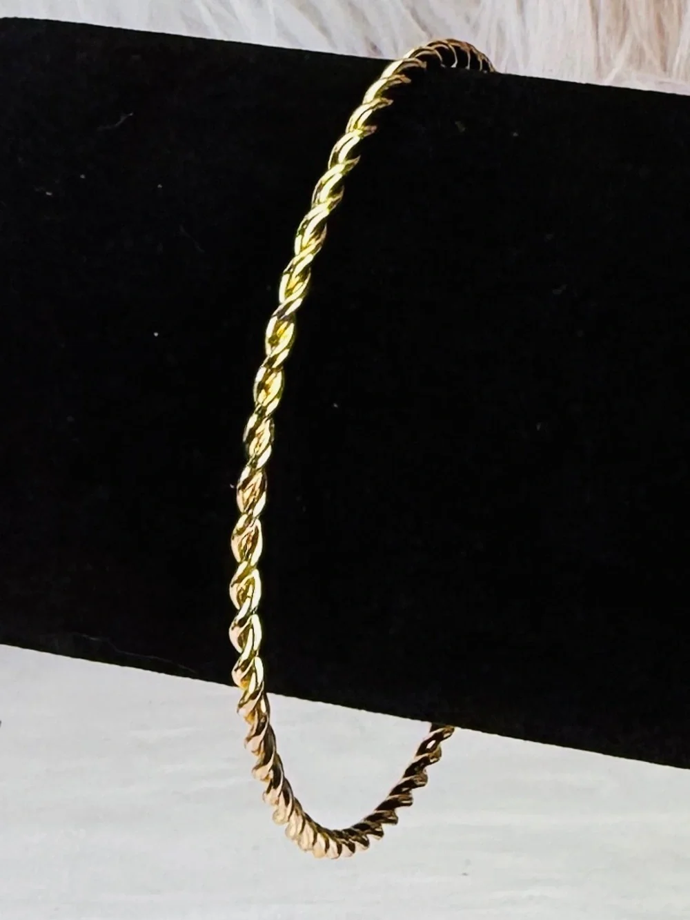 Elegant Goldtone Thin Stacking Cuff Bracelet